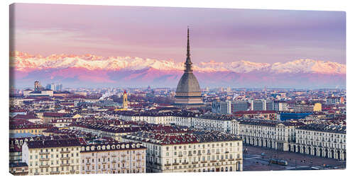 Leinwandbild Turin Skyline