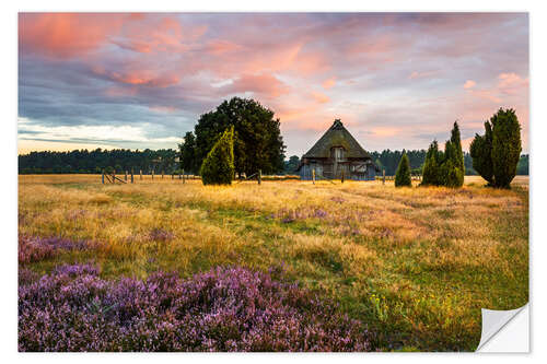 Naklejka na ścianę Chata w Lüneburg Heath