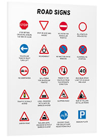 Foam board print Road signs