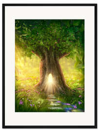Gerahmter Kunstdruck Magischer Baum