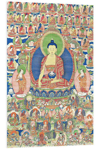 PVC-tavla Fine thangka from Shakyamuni