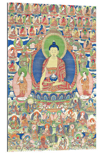 Gallery print Fine thangka from Shakyamuni