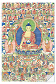 Naklejka na ścianę Fine thangka from Shakyamuni