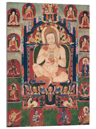 Gallery print Jnanatapa in the presence of lamas and mahasiddhas