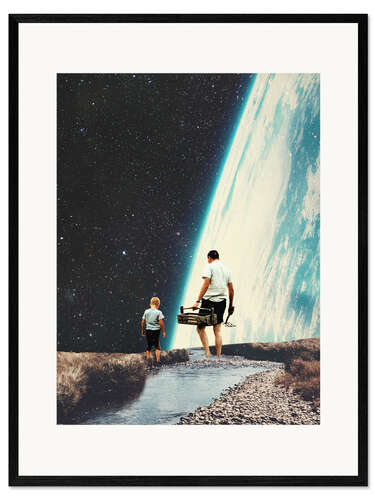 Impresión de arte enmarcada Siempre volveremos aquí