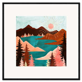 Gerahmter Kunstdruck Retro See