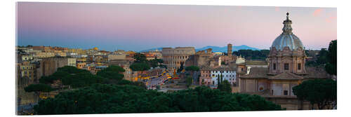 Acrylic print Panoramic Rome