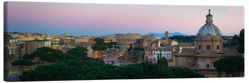 Canvas print Panoramic Rome