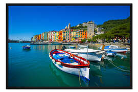Gerahmter Kunstdruck Porto venere, Italien