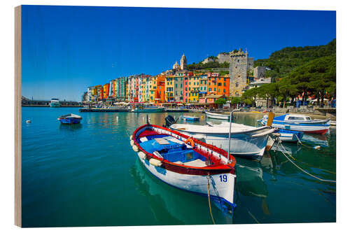 Hout print Porto venere, Italy