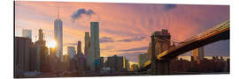 Aluminium print Brooklyn panorama