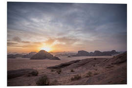 Foam board print Desert Sunset