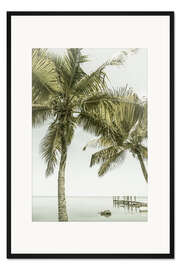 Gerahmter Kunstdruck Traumstrand in Florida