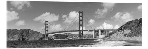 Stampa su vetro acrilico Baker Beach con Golden Gate Bridge