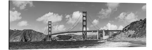 Cuadro de aluminio Playa Baker con el puente Golden Gate