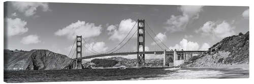 Canvas print Baker Beach with Golden Gate Bridge