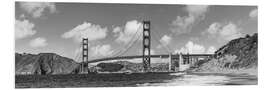 Foam board print Baker Beach with Golden Gate Bridge