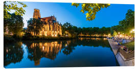 Canvas print Johanneskirche am Feuersee in Stuttgart