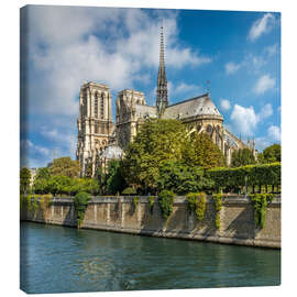 Canvastavla Paris, Notre Dame Cathedral on the Seine