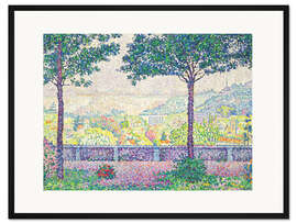 Gerahmter Kunstdruck La Terrasse de L'Etang, Meudon