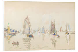 Magnettafel Studie von Segelbooten