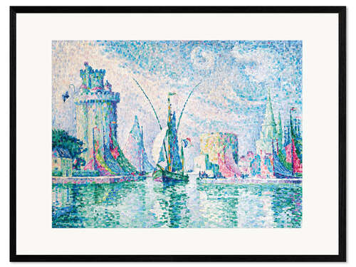 Framed art print The green tower, La Rochelle