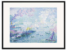 Gerahmter Kunstdruck Hafen von Rotterdam