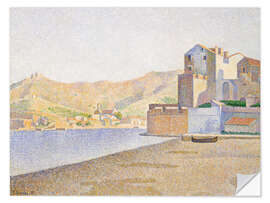 Wandsticker Der Stadtstrand, Collioure