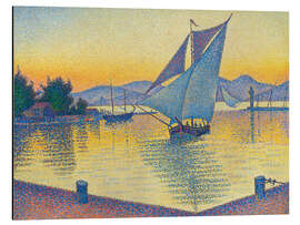 Magnettafel Hafen im Sonnenuntergang