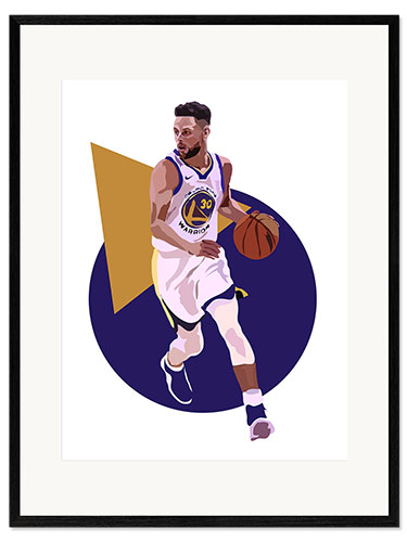 Kehystetty taidepainatus Stephen Curry