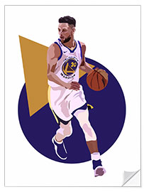 Vinilo para la pared Stephen Curry