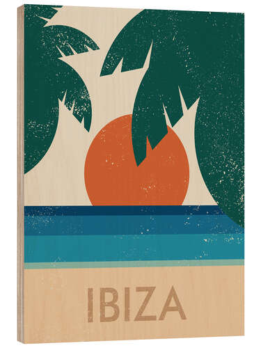 Obraz na drewnie Platja d'en Bossa, Ibiza