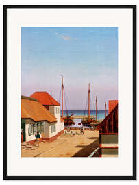 Gerahmter Kunstdruck Hafen von Dragør