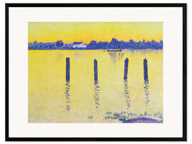 Kehystetty taidepainatus Sailboat on the Scheldt