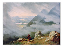 Tavla  Landscape in Scotland - Jean-Bruno Gassies