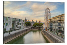 Aluminium print Ferris wheel in Cologne