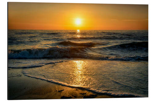 Alubild Sonnenuntergang an der Ostsee