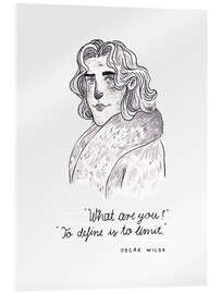 Acrylglas print Oscar Wilde - quote