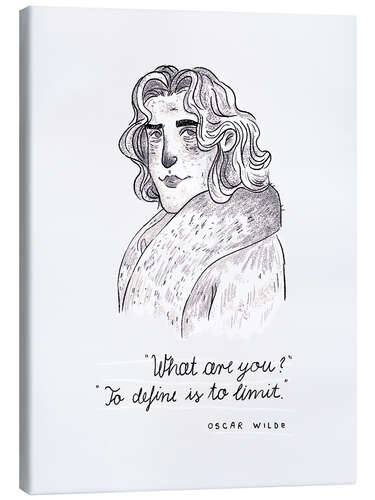 Canvas print Oscar Wilde - quote