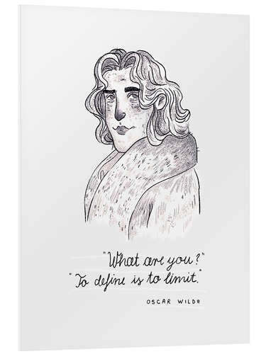 Tableau en PVC Citation d’Oscar Wilde (anglais)