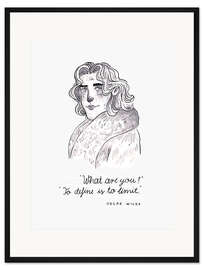 Gerahmter Kunstdruck Oscar Wilde - Zitat