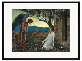 Gerahmter Kunstdruck Verkündigung der Jungfrau Maria