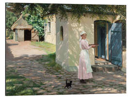 Magnettafel Frau auf einer sonnigen Farm