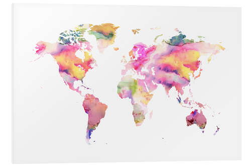 Foam board print Colorful World