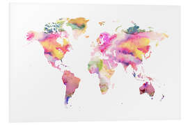 Foam board print Colorful World