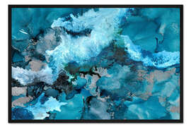 Gerahmter Kunstdruck Arktisches Blau