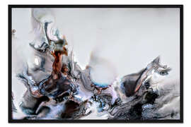 Gerahmter Kunstdruck Black Flames