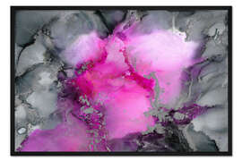 Gerahmter Kunstdruck Stormy Pink