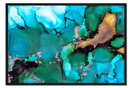 Gerahmter Kunstdruck Turquoise Dream