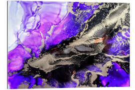 Tableau en plexi-alu Mirage violet II